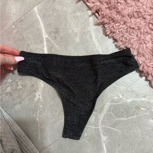 Victoria's Secret Black Sparkly Panties